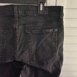 7 for all mankind "The Skinny" dark grey denim, 32